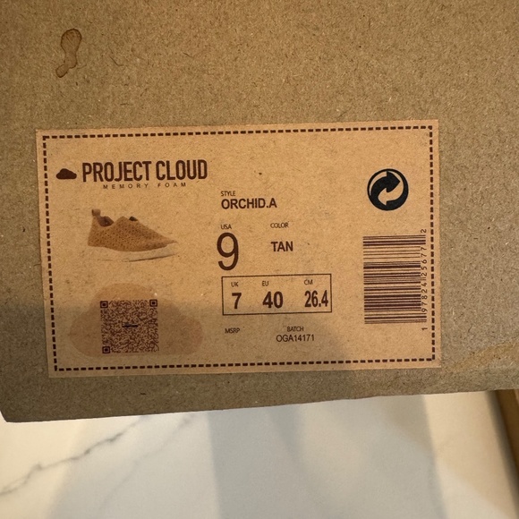 Project Cloud Womens Memory Foam loafer, slip-on, Tan Size 9 Style Orchid A NIB - Picture 4 of 6